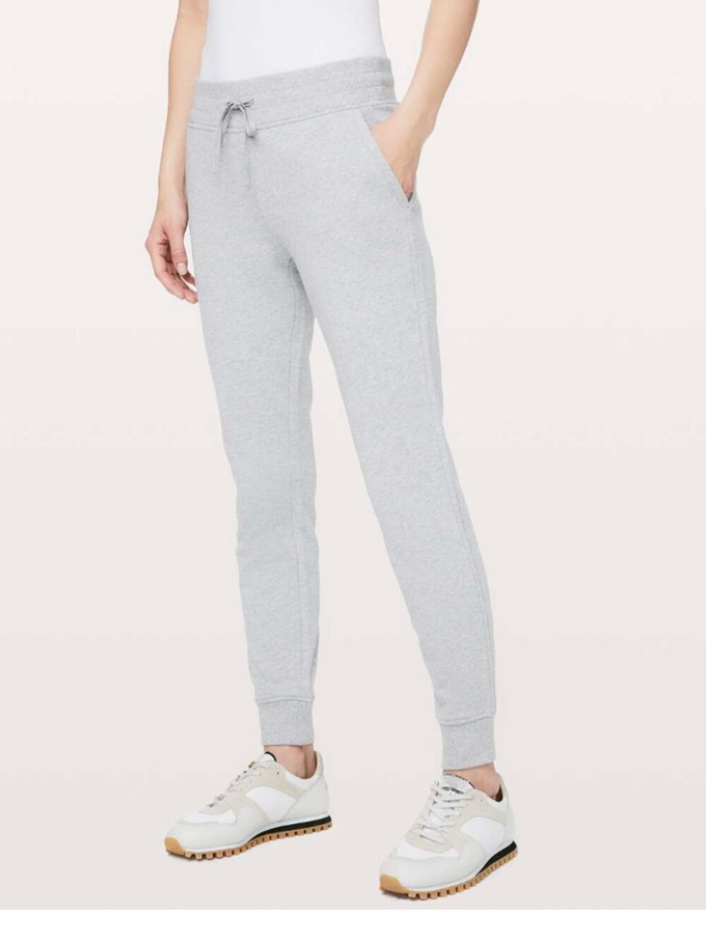 Lululemon Warm Down Jogger II *28" Heathered Core Light Grey sweatpants 4